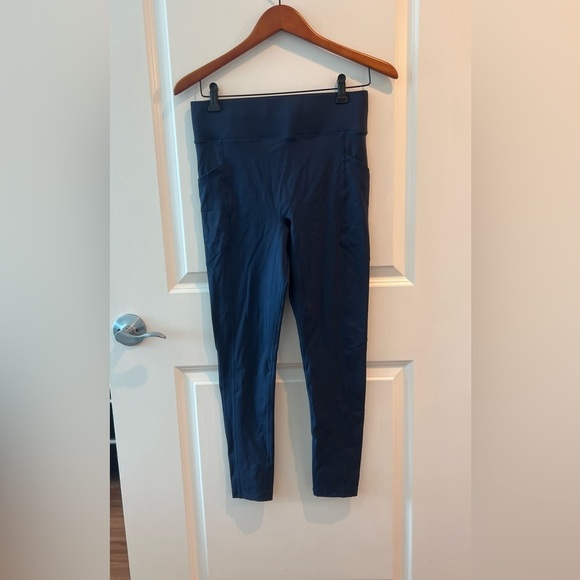 All Access Navy Blue High-Waisted Leggings - Picture 1 of 11